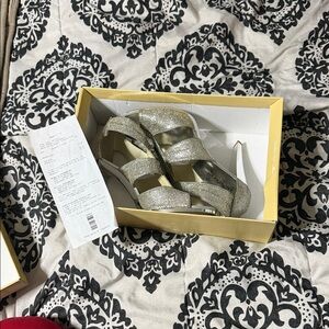 MICHAEL Michael Kors Glittering Silver Heels